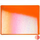 Light Orange Transparent Irid (1025-31) 3mm Sample - The Glass Underground 