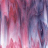 White, Deep Royal Purple, Cranberry Pink Streaky (3328) 3mm Sample - The Glass Underground 