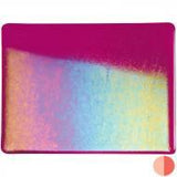 Fuchsia Transparent Irid (1332-31) 3mm Sample - The Glass Underground 