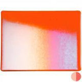 Orange Transparent Irid (1125-31) 3mm Sample - The Glass Underground 